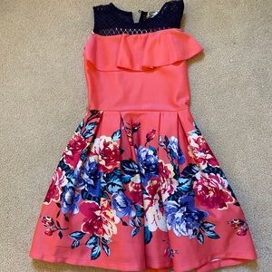 Floral dress with purse and belt